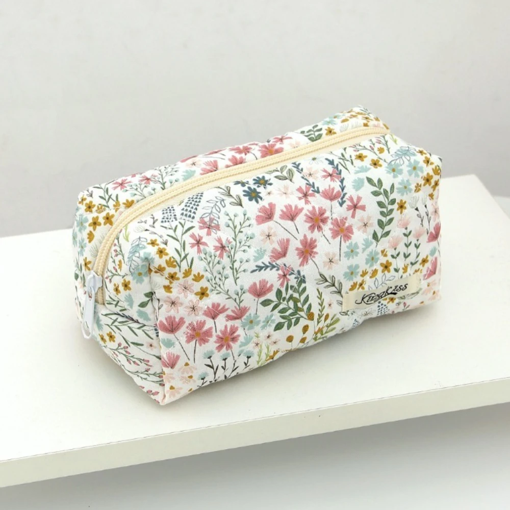 Blumendruck Damen Mode Kosmetiktasche Große Kapazität Reiseveranstalter Make-up Kulturbeutel Handtasche Tragbare Damen Einkaufstasche – Detail 7