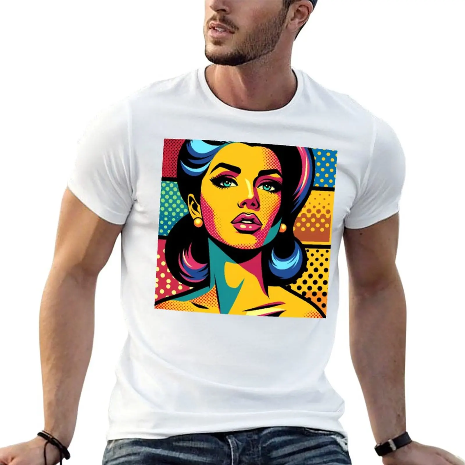 تي شيرت Popping Art vol.2 تي شيرت مضحك تي شيرت فكاهة داكنة تي شيرت للرجال جرافيك عتيق #1