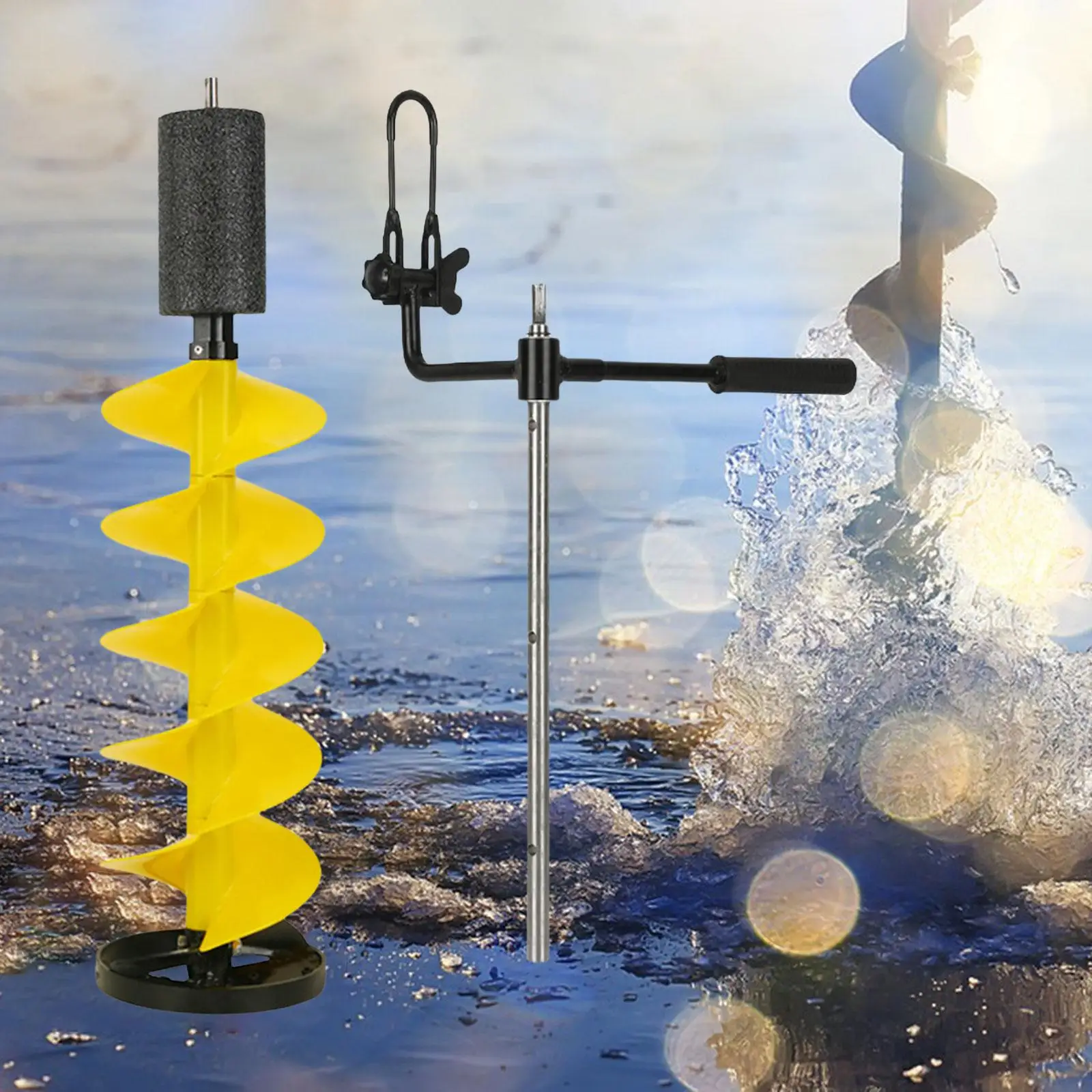 Ice Drill Auger Ice Fishing Accessories Portable Electric Ice Fishing Drill