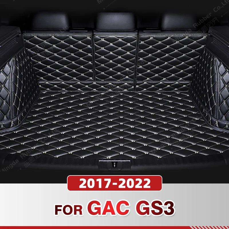 Auto Full Coverage Trunk Mat For GAC Trumpchi GS3 2017 2018 2019 2020 2021 2022 Car Boot Cover Pad Cargo Interior Accessories