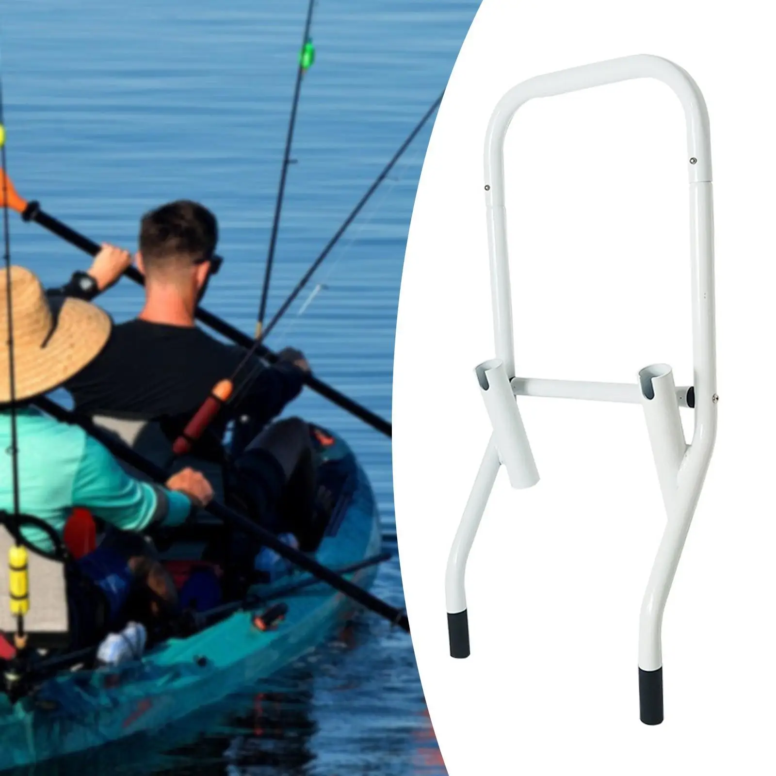 Paddle Board Rod Holder Kayak Rod Holder Easy to Install Fishing Pole Rod Rack Convenient Fishing Pole Holder for Raft/ Yacht