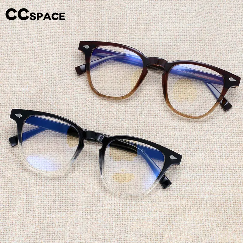 54258 TR90 Oversized Rivet Anti Blue Light Optical Glasses Frames Men Women Fashion Computer Eyeglasses