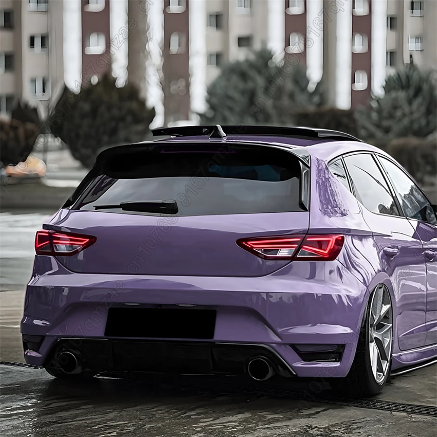 Für Seat Leon 5F FR MK3 5 Tür 2013-2019 Hinten Fenster Seite Spoiler Auto Fenster Trim Lip Hinten Dach stamm Top Flügel Splitter Tuning – Detail 8