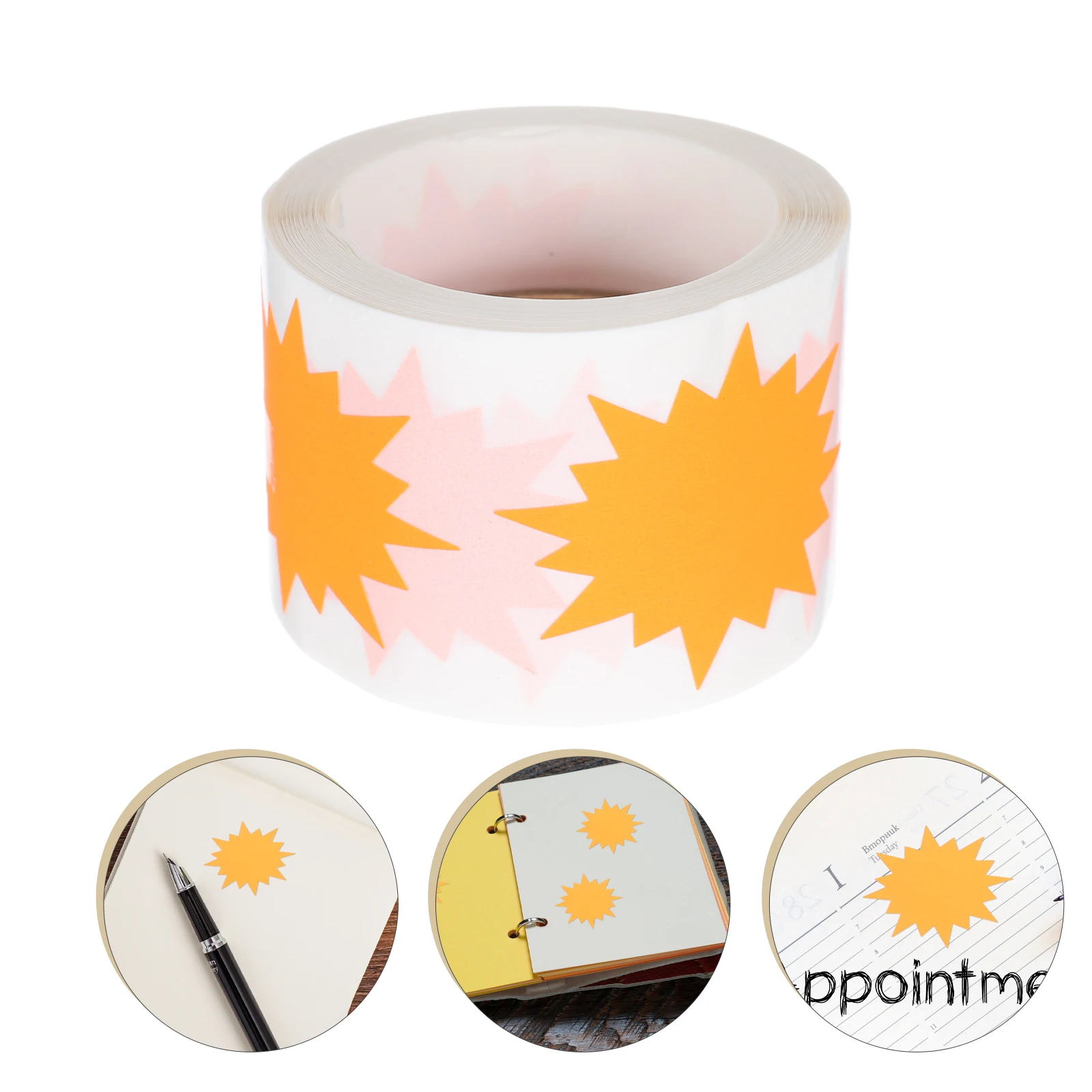 

200pcs Price Tags Inch Burst Paper Signs Fluorescent Explosion Stickers for Retail Store Garage Sale Supplies Strong Adhesion