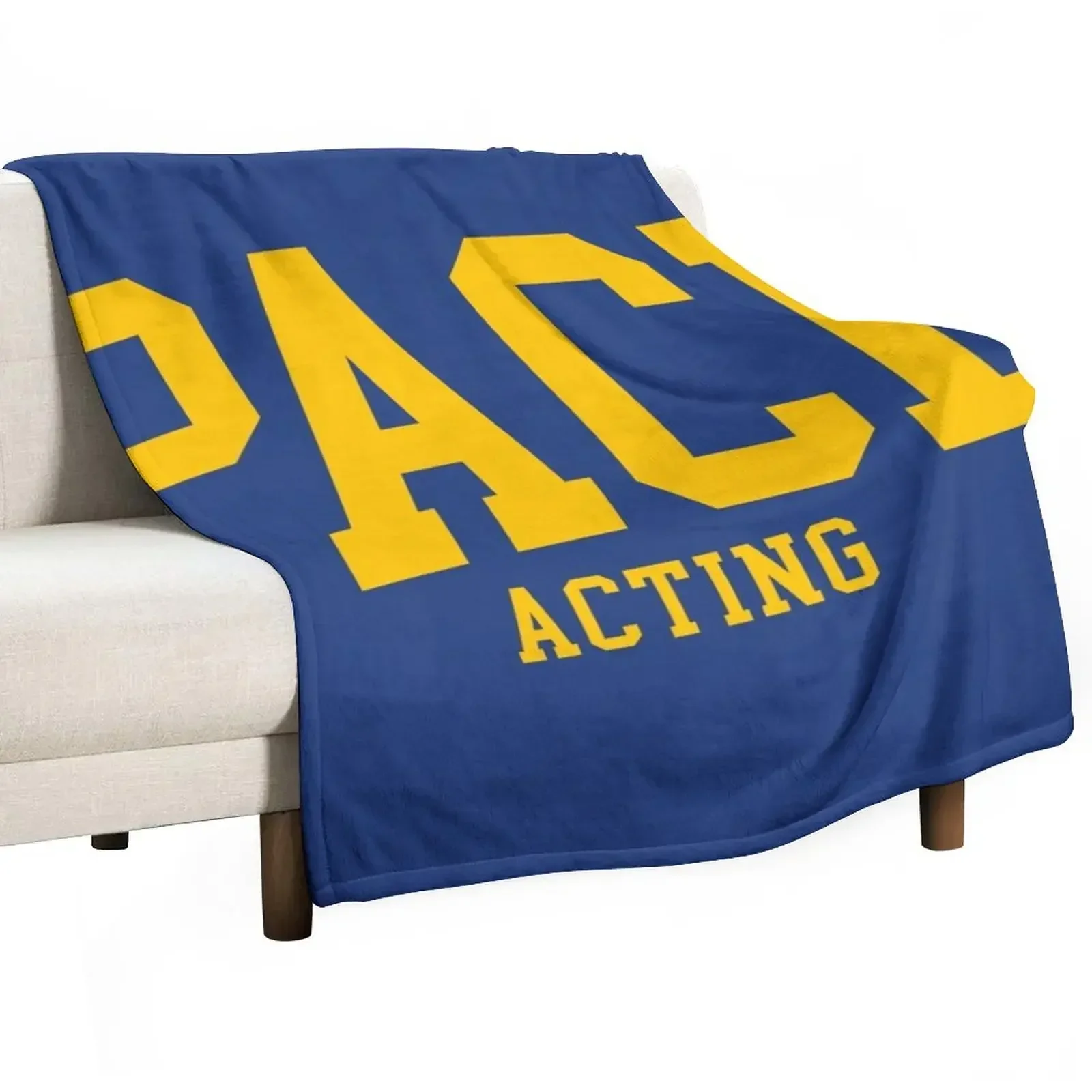 pace acting - college font curved Throw Blanket Decoratives Luxury Throw halloween Blankets