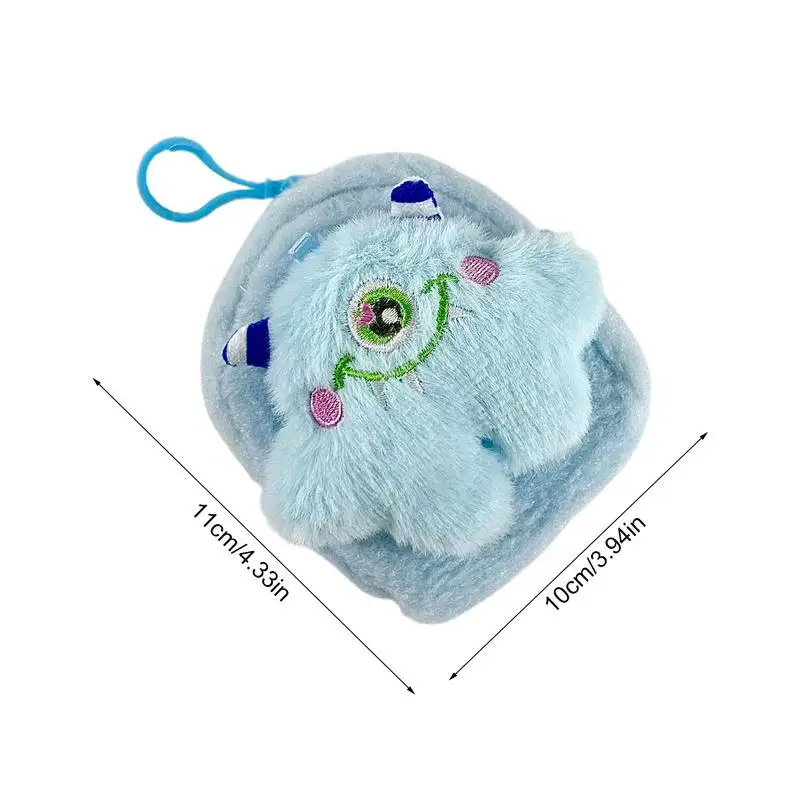 Portamonete e portamonete Portachiavi Portafoglio per bambini in peluche di cartone animato Mini portamonete in materiale peluche per matrimoni Uso quotidiano