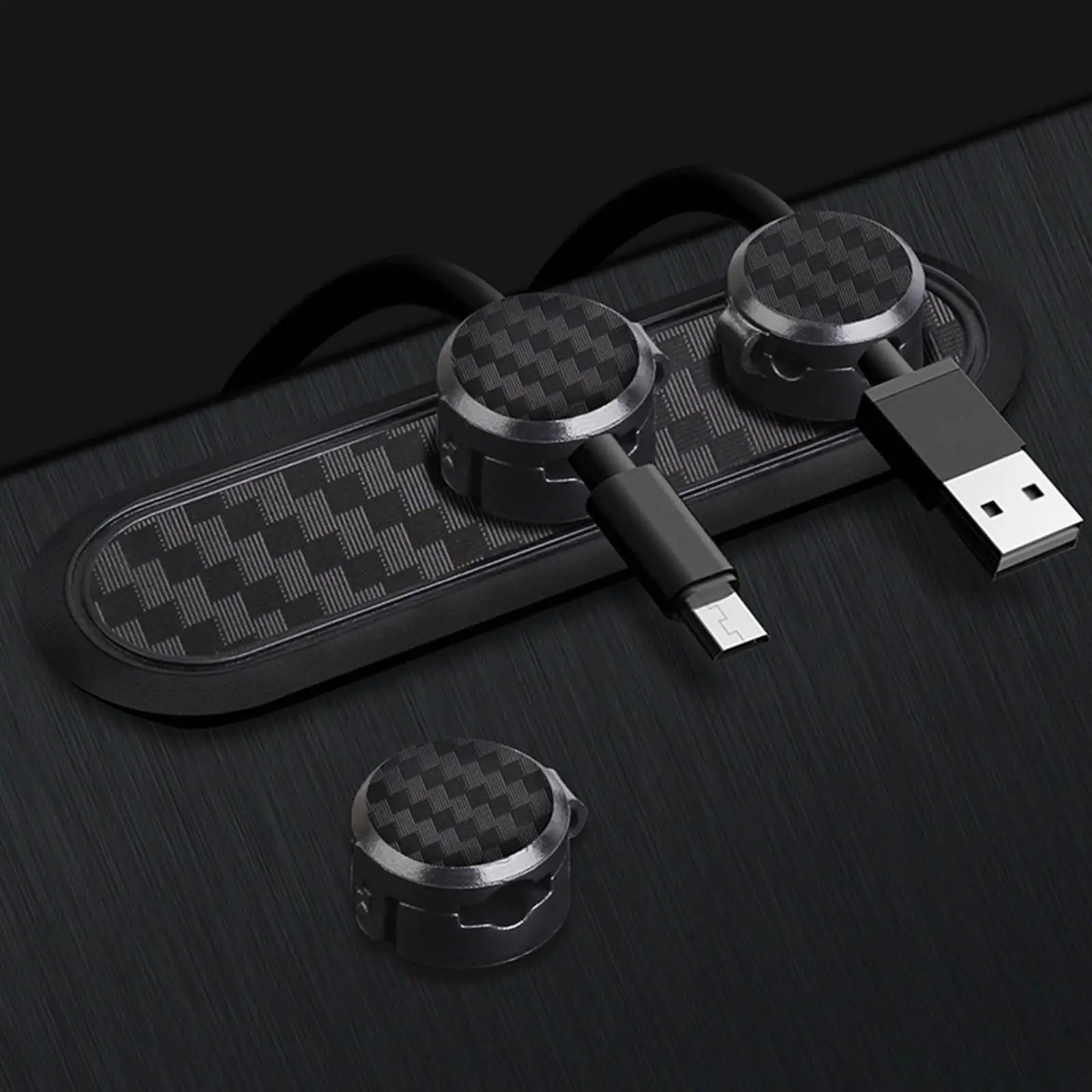 Magnetic Cable Organizer Management จัดระเบียบ4สายสายคลิป Organizer สำหรับสาย USB ชาร์จเดสก์ท็อปห้องนอน