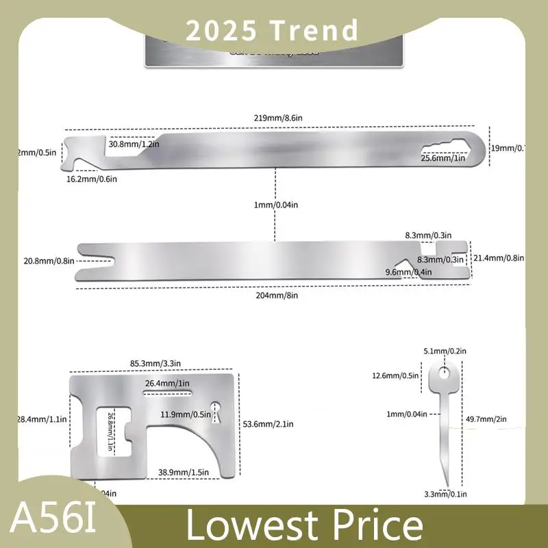 ABDD 6Pcs Universal Tool Kit,High Elastic Stainless Steel Repair Tools,Multipurpose Home Tools Set