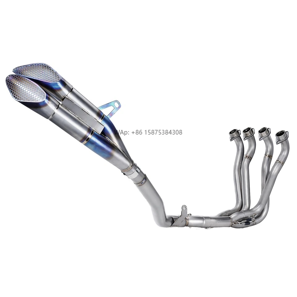 GSX-R1000 Titanium Alloy Full Section NH Dual Outlet Escape Motorcycle Exhaust System Modification for  GSX-R1000
