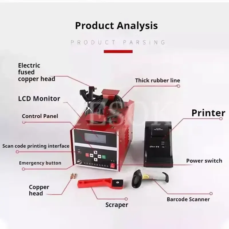Intelligent PE Tube Welding Machine Gas Pipeline Butt Welding Machine PE Pipe Electric Fusion Welding Machine 50-60Hz