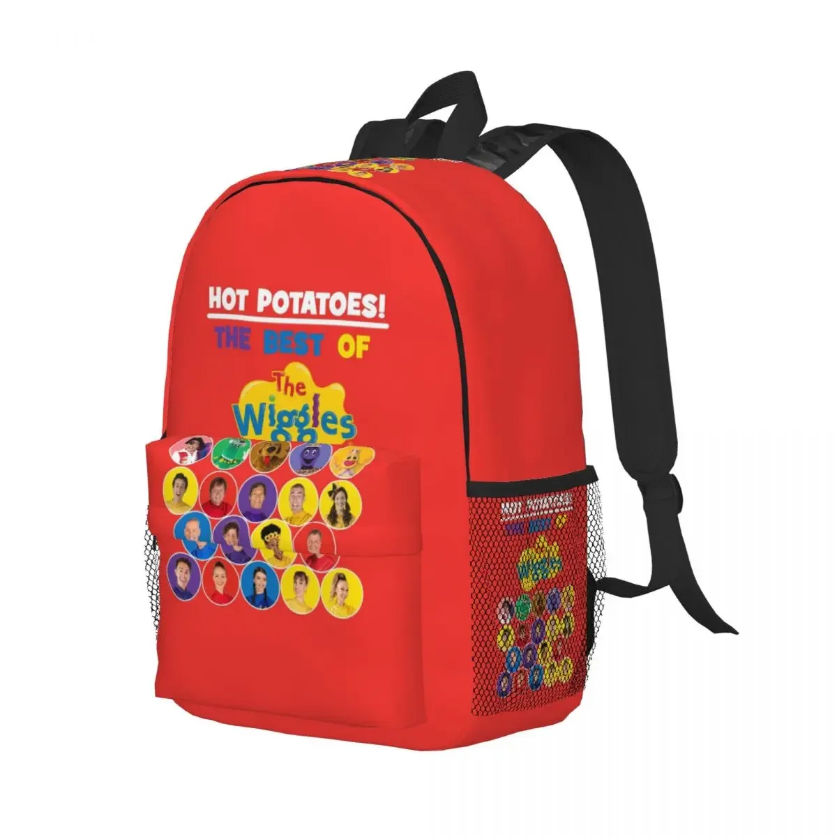 

The Wiggles Tv Show Music Band Backpack Student Boys Girls BookBag Children School Bag Computer Shoulder Bags for Men Women