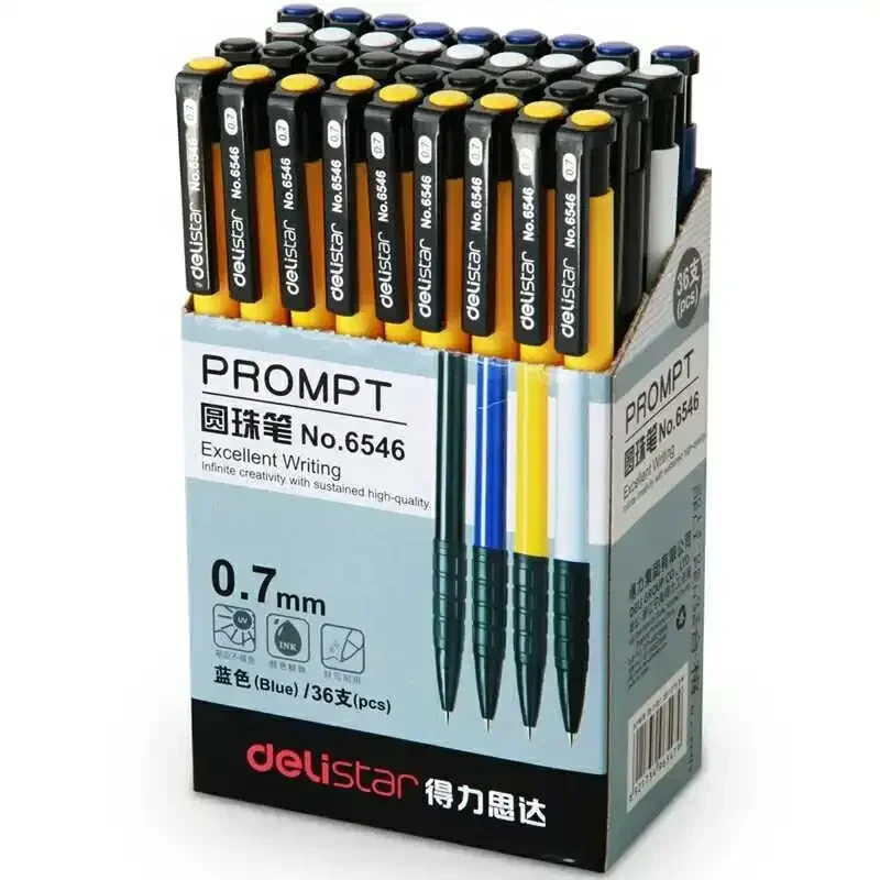 10pcs/lot High Quality Press Ball Point Pen Black Blue Red Ink 0.7mm Gel Ballpoint Pen Students Office School Supplies