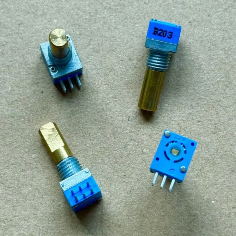 for 09 Type Dual 6 Pin Potentiometer B20K B203 D-Shaft Shaft 15MM