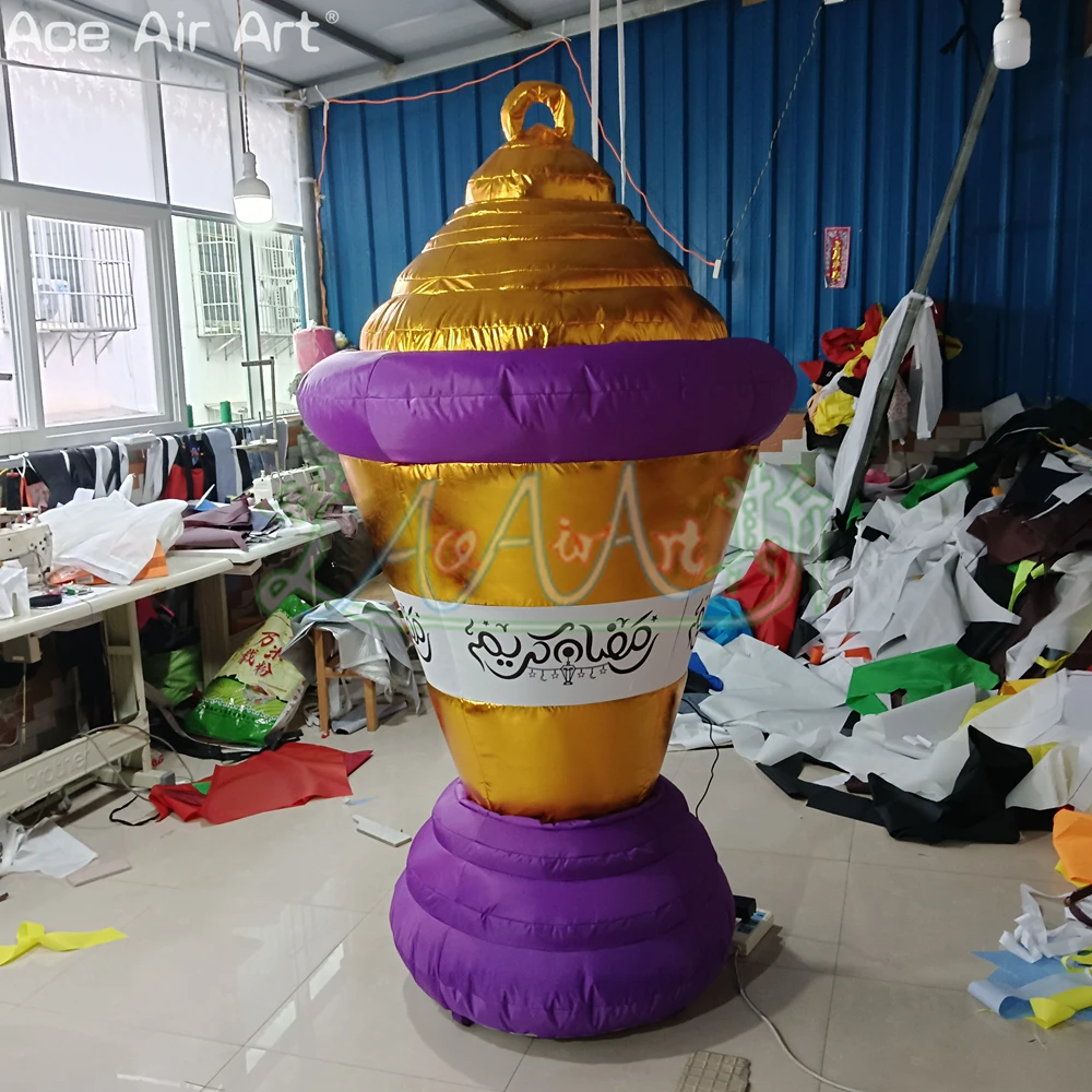 2mH Event Inflatable Trophy Model Mini Party Decorative Lamp for Ramadan or Advertisement