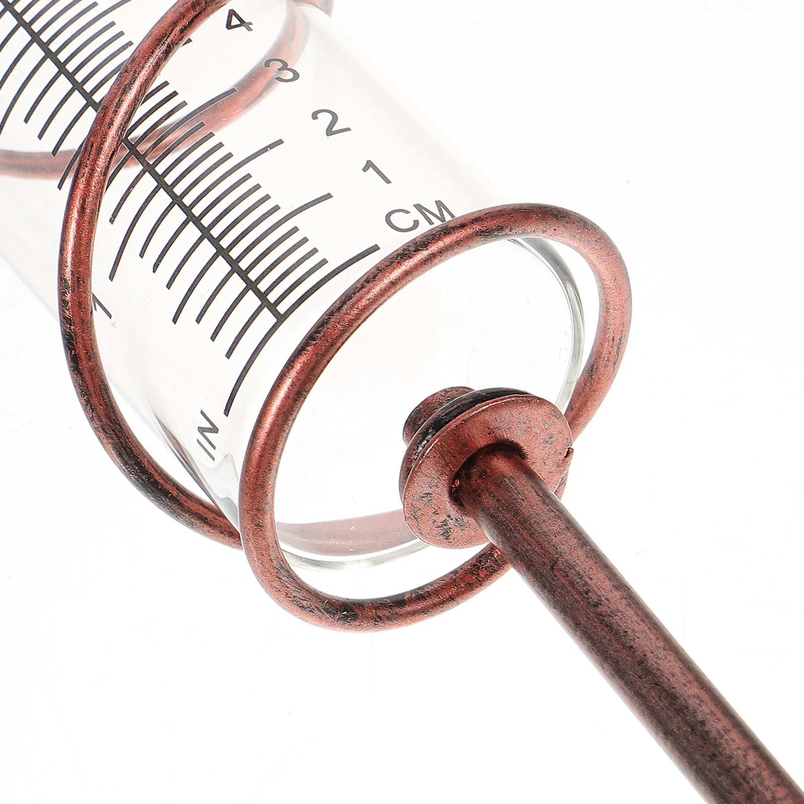 

Iron Rain Stake for Fence Garden Precision Water Gauge Measurer Outdoor Yard Decorative rainfall water meter