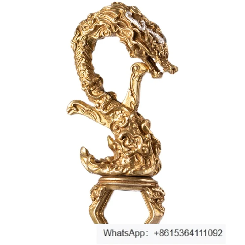 

Shenglong KeychainShu Original Guochao ретро креативный латунный кулон брелок мужской автомобильный кулон