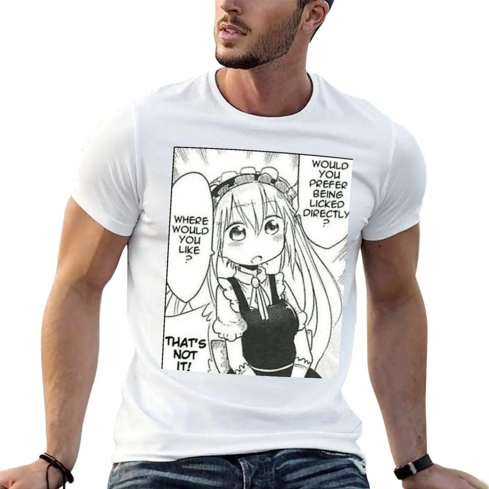 

man Dragon licked prefer designer shirt - Maid Kobayashi's t being T-Shirt You man you shirt Miss directly t luxury