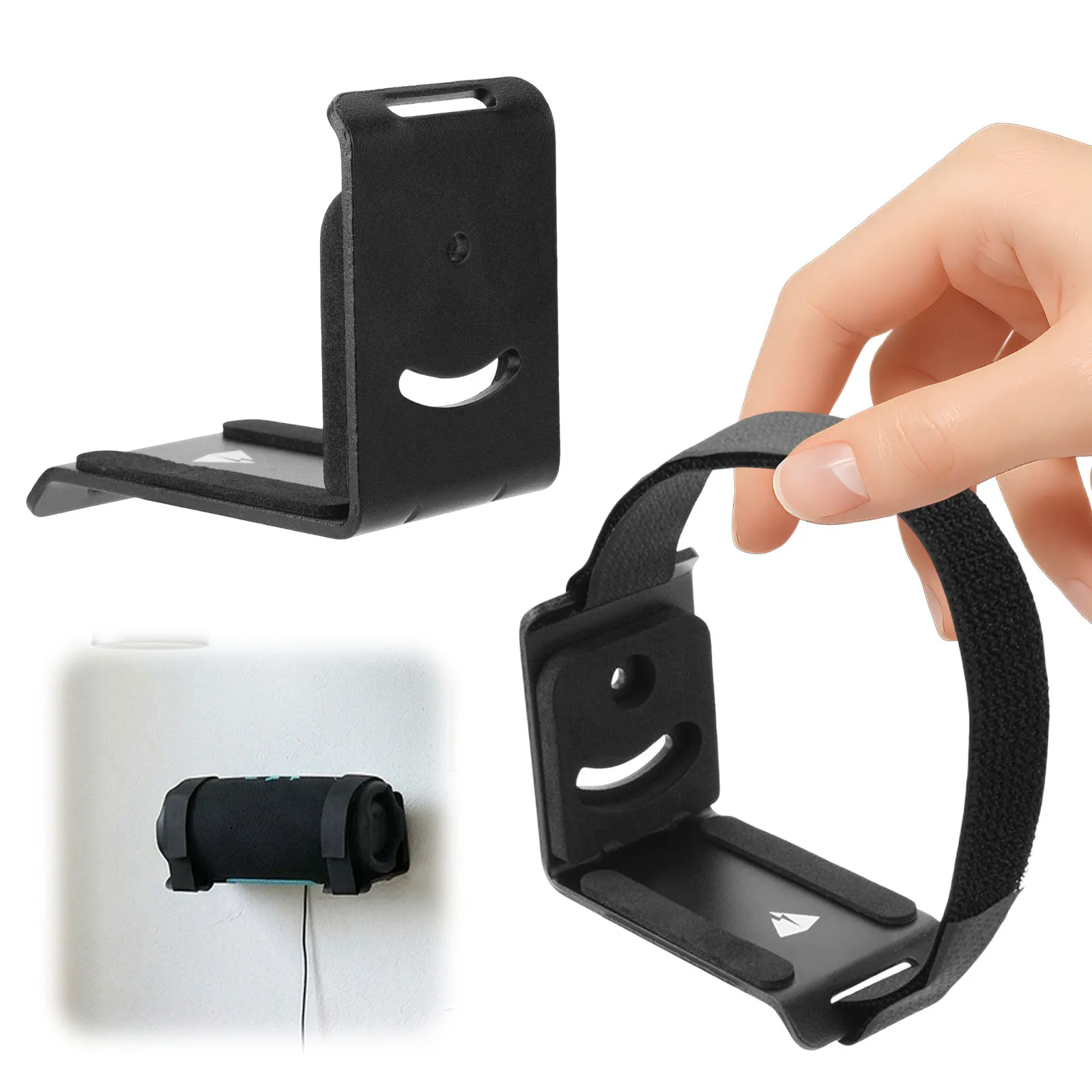 2Pcs Center Channel Speaker Wall Mount for Fire TV/Samsung B-Series Sound Mount Brackets Anti-Slip with Anti-Vibration Pads