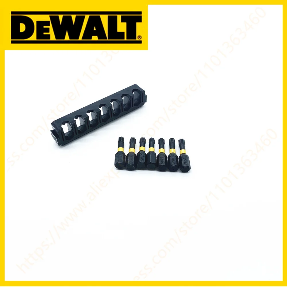 DEWALT 25MM T25 7PCS Impact Forets Haute Vitesse En Acier Dur Métal Tournevis Lot Tête Ensemble