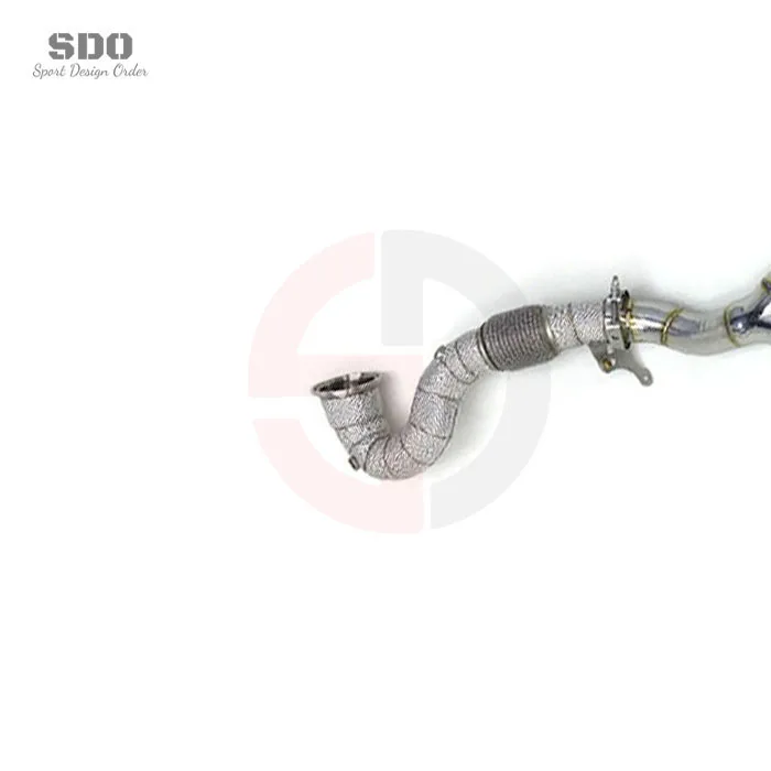 SD Stainless Steel Exhaust RS3 Downpipe 2017-2023 RS3 8Y 8V Sedan Sportback High-Flow Straight-through Heat-Insulating Nocat