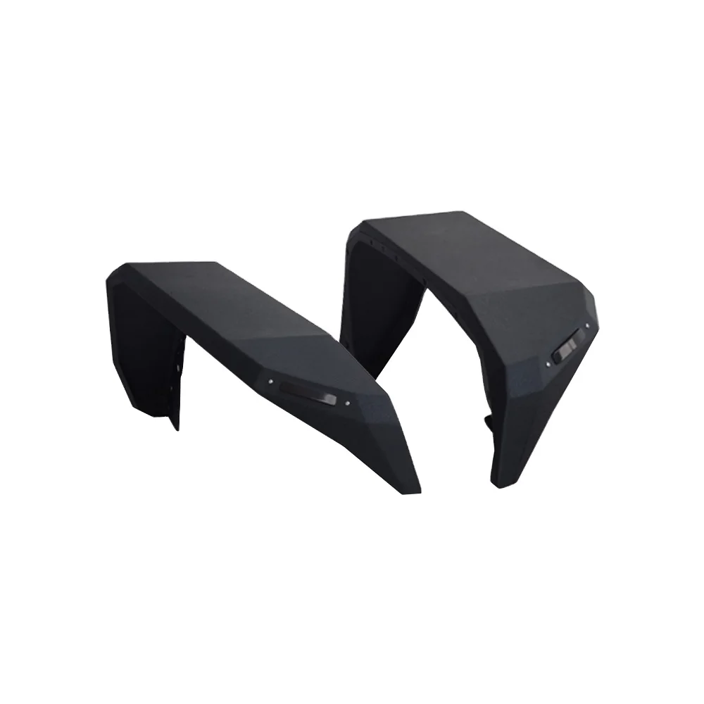 Sanfu JL1143 Fender flare Black 4pcs Aluminum Alloy Fender Flares Arch Eyebrow Rubber Auto Mudguard For Jeep W rangler JL 18+