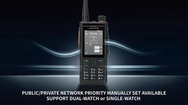 QUANSHENG MAX11 Waterproof GPS Handheld Walkie Talkie Android System High-Tech 4G Digital Sim Card Supports PoC+DMR+Analog