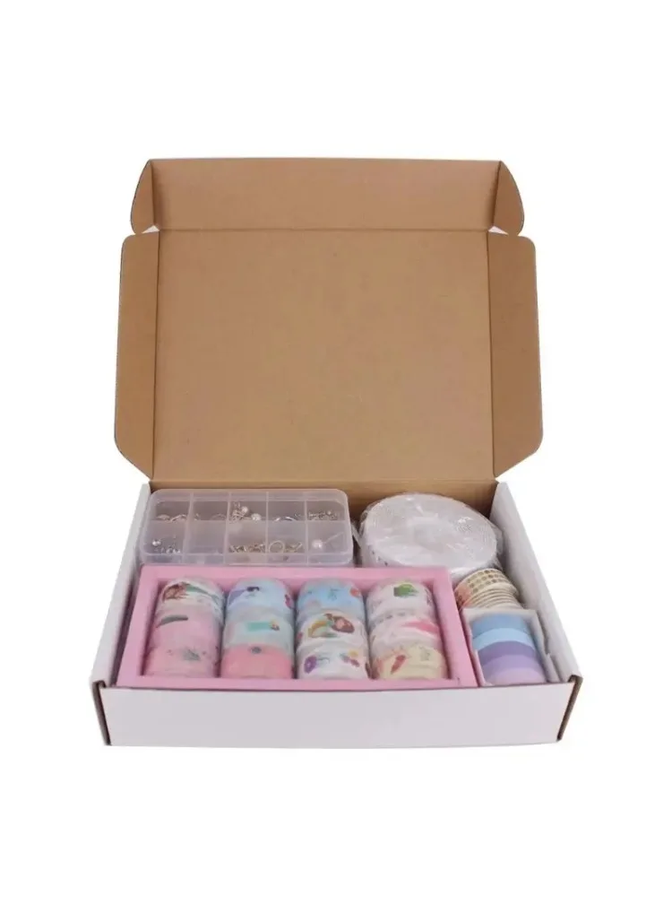 Boîte d'expédition en carton ondulé 20 pièces, boîte d'expédition en carton blanc/marron, boîte d'expédition de courrier pour courrier, mobile et artisanat