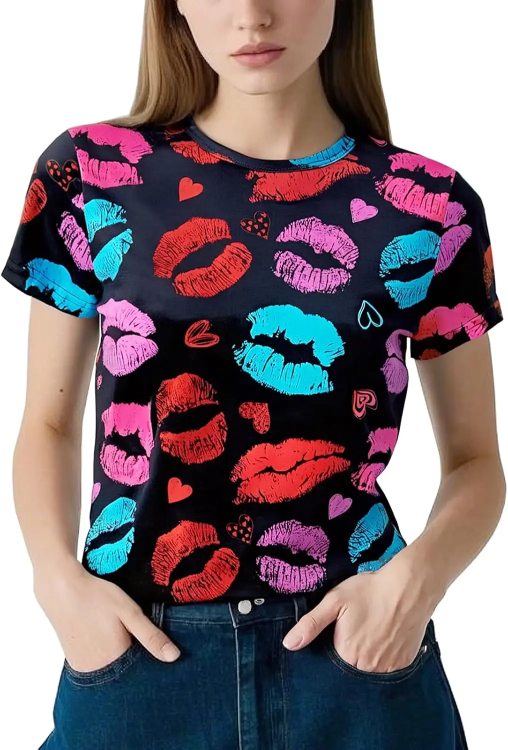 

Novel short-sleeved T-shirts for women's holidays