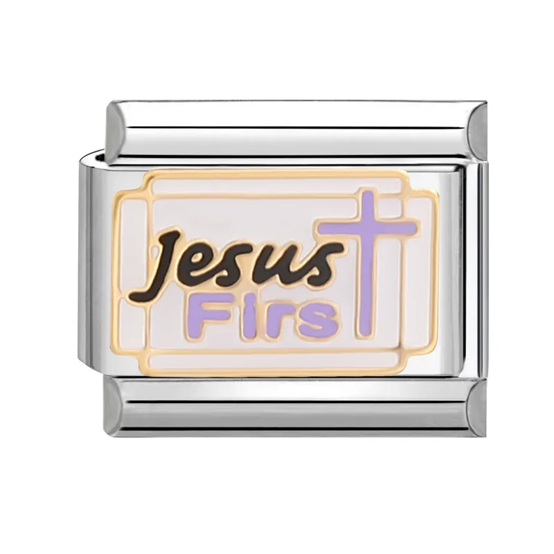 جديد ريترو الحب القلب دونات أحمر الشفاه عيون النحل الزركون الإيطالية سحر الروابط صالح 9 مللي متر سوار الفولاذ المقاوم للصدأ DIY بها بنفسك صنع المجوهرات #2