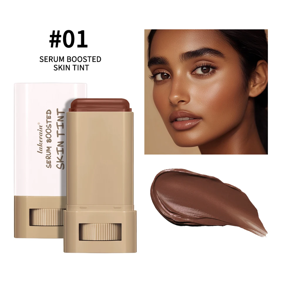 New Balm Serum Boosted Skin Tint Silky Texture Moisturizing Coverage Plumper Even Skin Tone Best Stick Foundation Travel Makeup, image 8