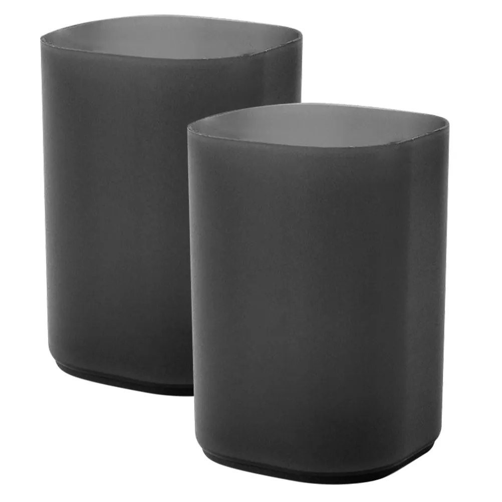 2Pcs Plastic Pen Holder Set Lightweight Smooth Surface Desk Organizer for Home Office Study Living Room Stationery Storage