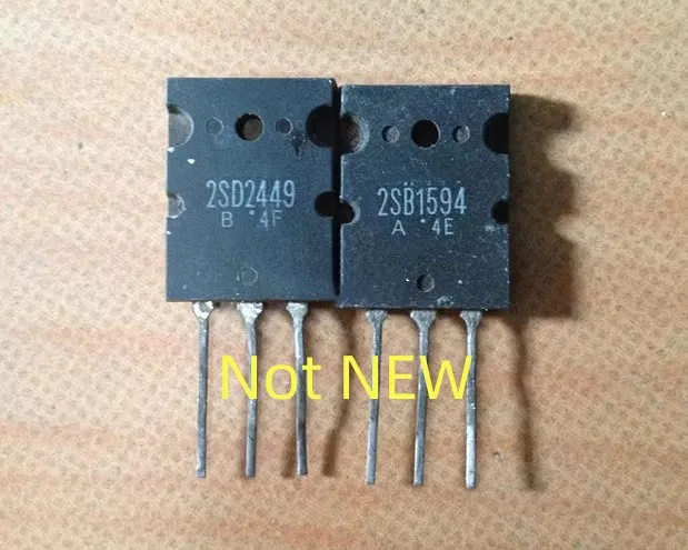 Used 2pcs=1Pair 2SB1594 2SD2449 B1594 D2449 TO-3PL Original disassembly
