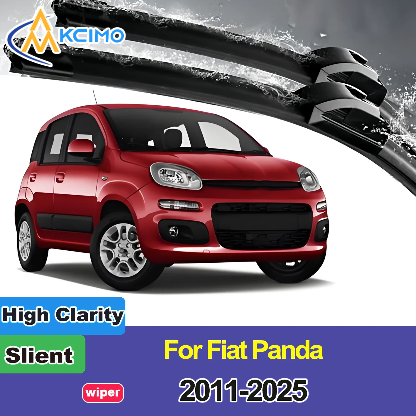 

2PCS New Front Windshield Wiper Blade for Fiat Panda 319 2011-2025 Front Windshield Auto Wipers Blade Accessories 2025 2024 2023