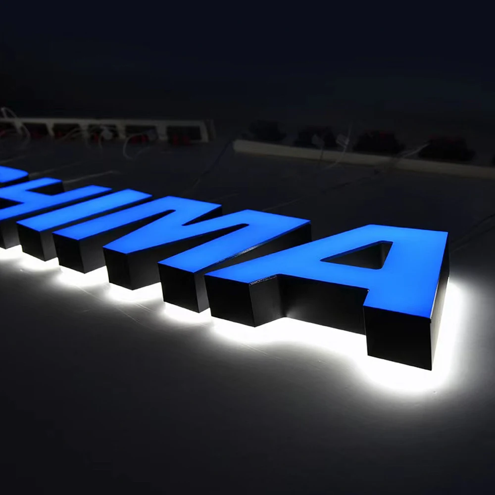 Custom led illuminated letters 3d channel letters