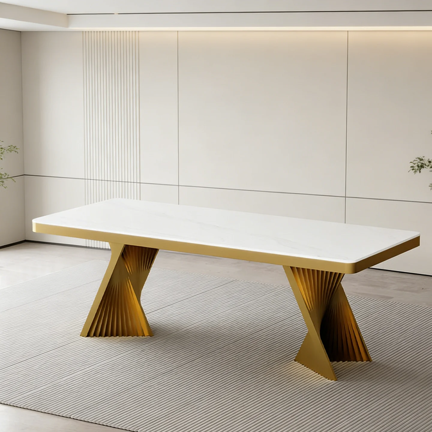 Light luxury simple stainless steel table foot bracket, desk leg, table foot, marble rock slab base, conference table bracket