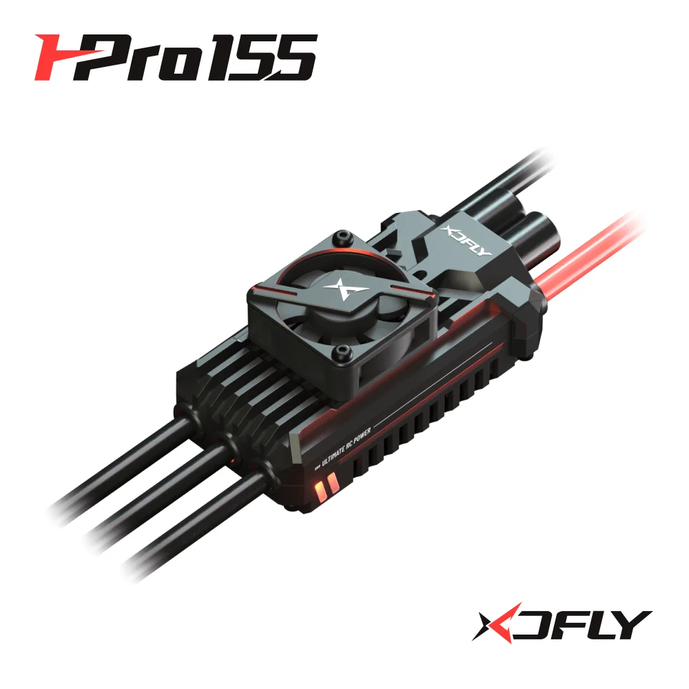 XDFly HPRO 155A ESC 3-8S Built-in Adjustable SBEC 6-12V Speed Controller For RC Airplane 550-580 Helicopter Fixed-wing Aircraft