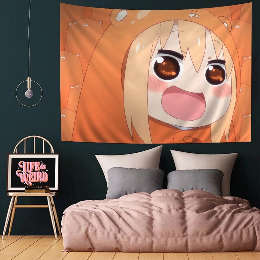 Cute Umaru Chan Chart Tapestry Art Science Fiction Room Home Decor Cheap Hippie Wall Hanging