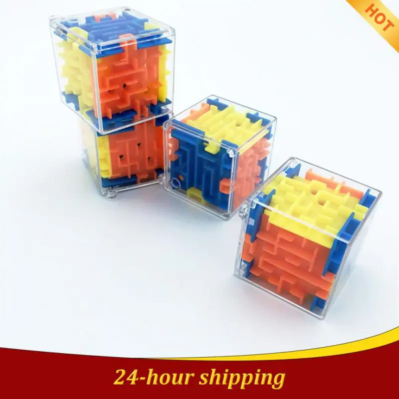 

Maze Six-sided Transparent Puzzle Speed Rolling Ball Cubes Maze Toys For Children Stress Reliever Toys