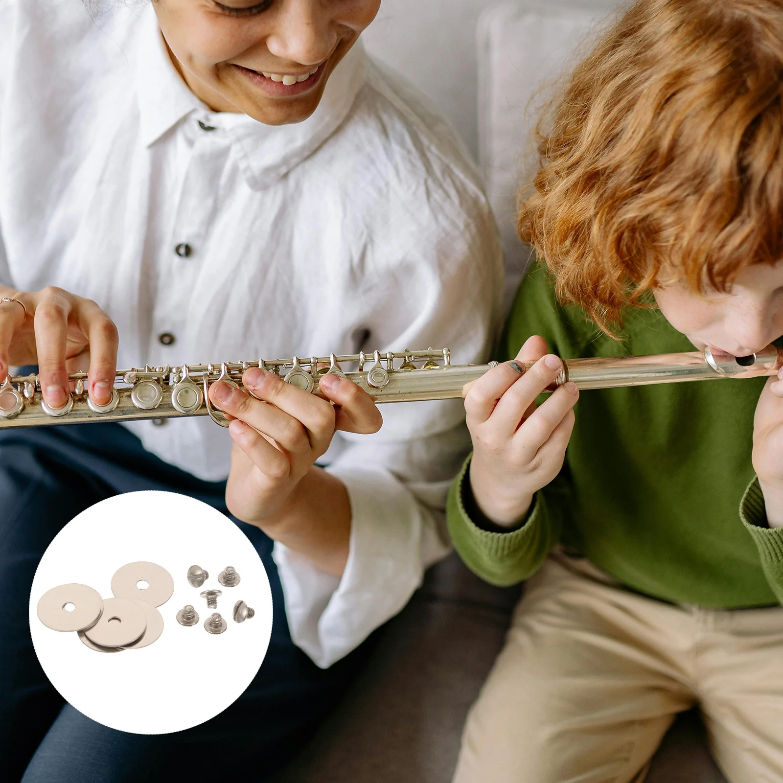 

Flute Accessories Wind Instrument Screw Gasket Stainless Steel Repair Kit Screws