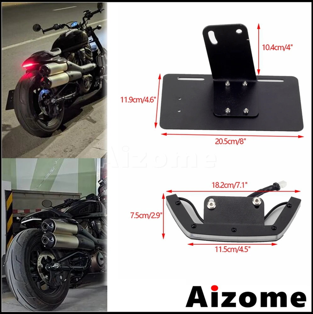 Rear LED Brake Turn Signal Tail Light Fender Eliminator For Harley Sportster S 1250 RH1250S Motorcycle Tidy Tiallight 2021 2022 