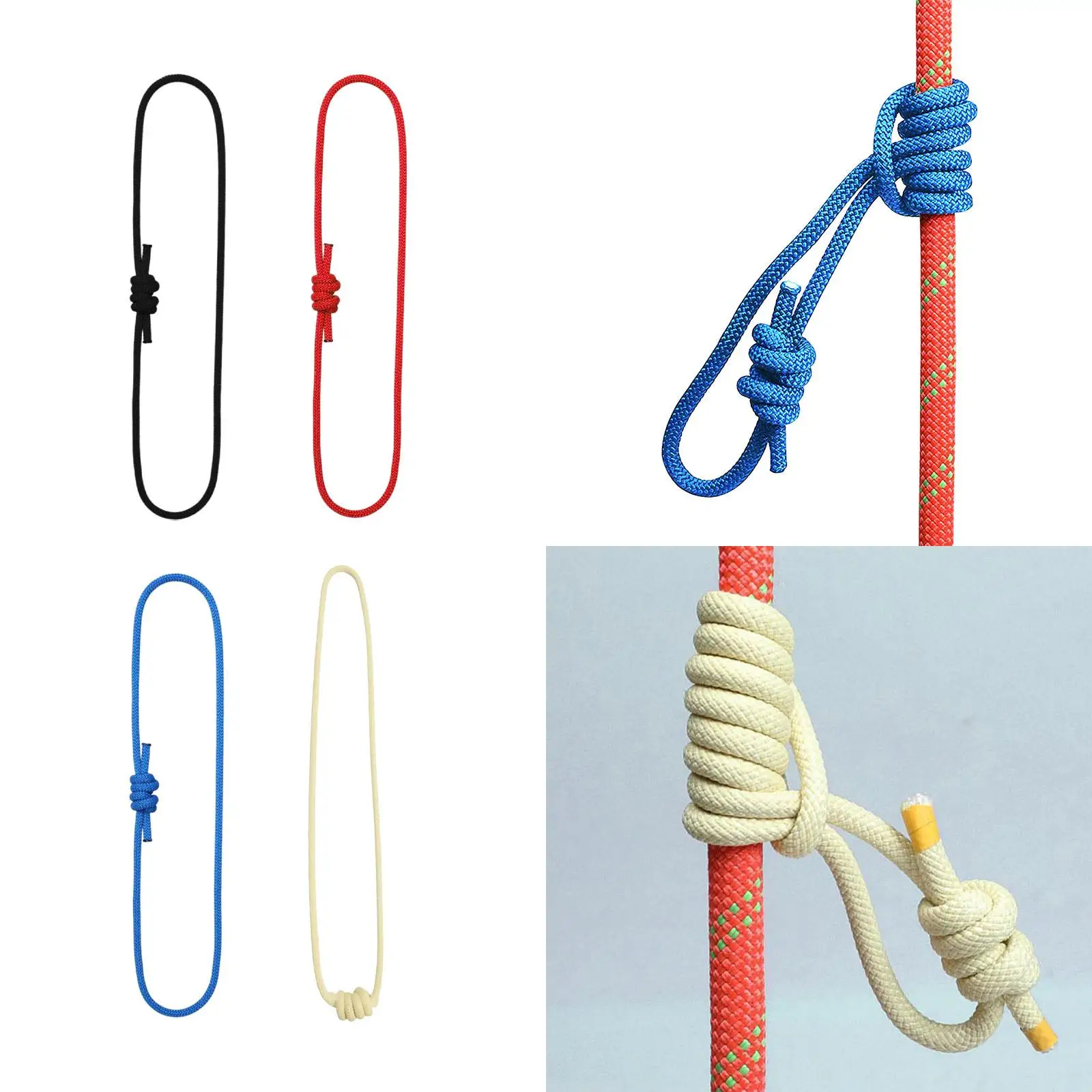 

6mm Prusik Cord Braided Lanyard Equipment Utility Cord for Climbing Arborist