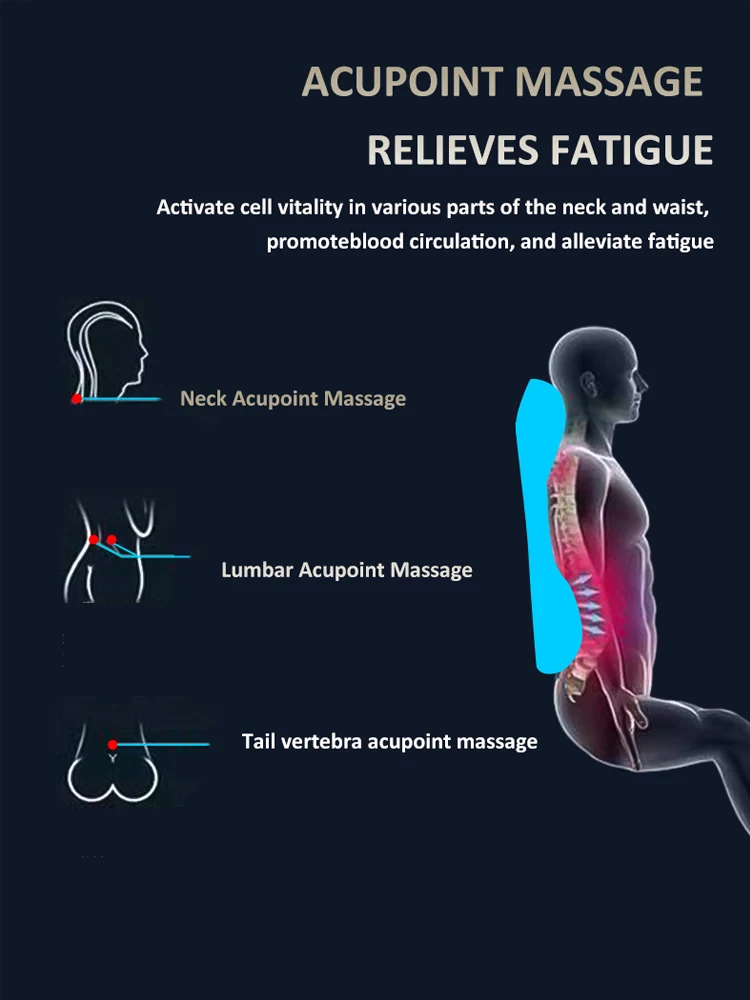 Auto Nek Massage Kussen Lumbale Ondersteuning Kussen Auto Seat Reizen Ontspannen Hoofd Taille Ondersteuning Traagschuim Geïntegreerd Hoofdsteun Kussen