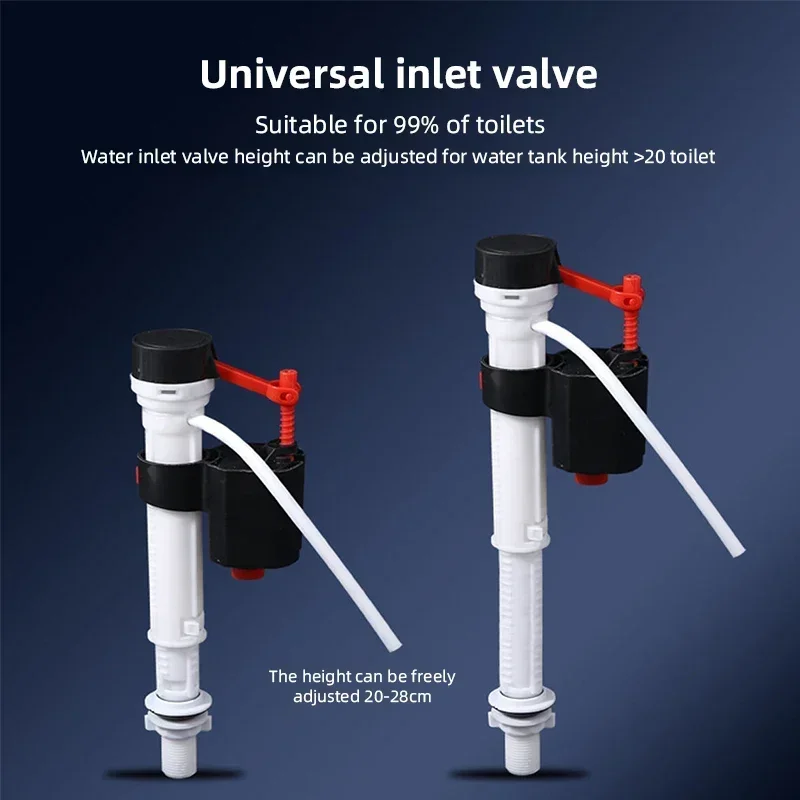 Adjustable Universal Toilet Water Valve High Pressure Water Supply Valve Button Repair Fitting Bathroom Fixture Toilet Accessory