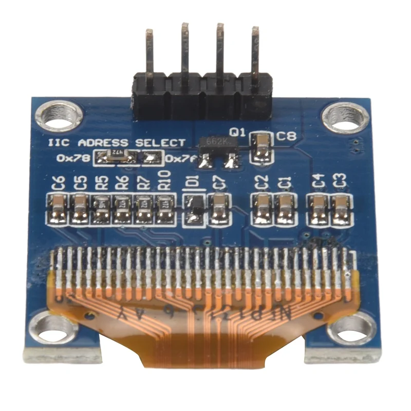 ABZW 0.96 Inci IIC I2C Serial GND 128X64 OLED LCD LED Display Module SSD1306 Untuk Kit Arduino