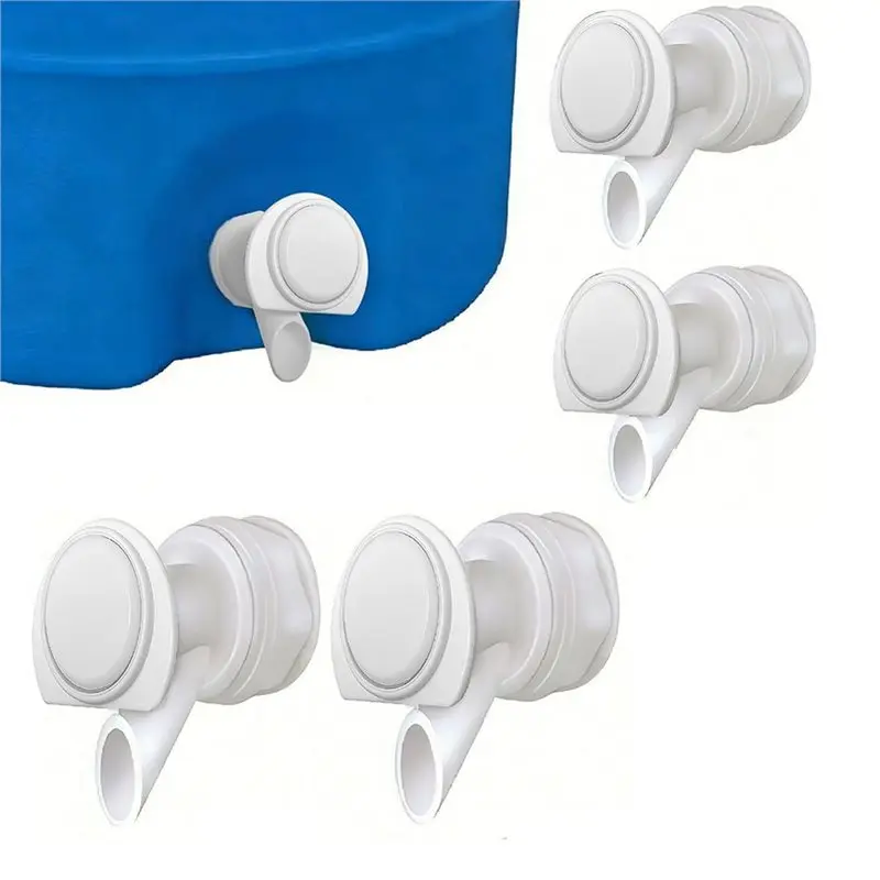 A69M-4Pack White Push Button Water Spigot For Igloo 2 3 5 And 10 Gallon