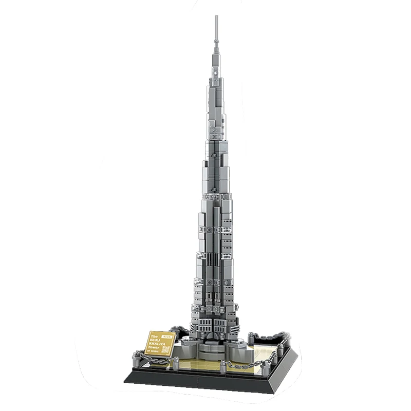 

555 шт. Worlds Talles The Burj Khalifa Tower Of Dubai Наборы строительных блоков для взрослых Модель в сборе Наборы кирпичей для детей Игрушки в подарок