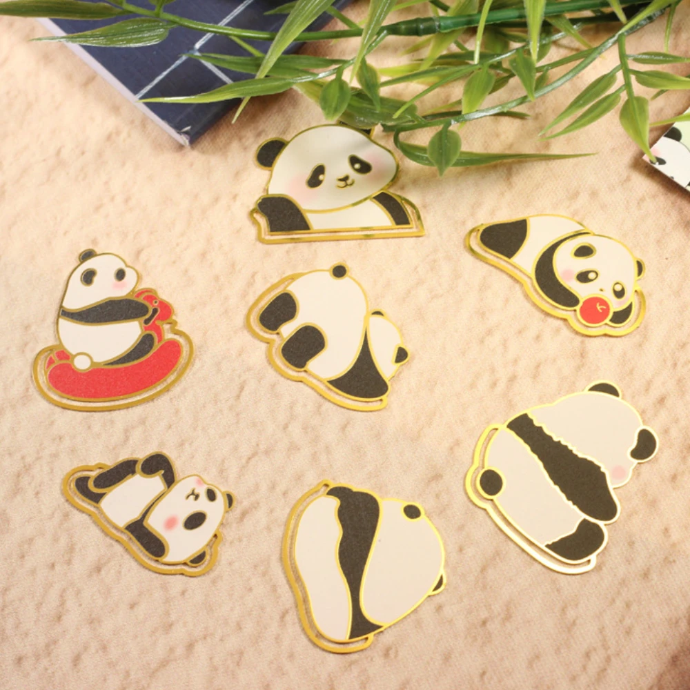 

Panda Bookmarks Exquisite Metal Bookmark Hollow Aesthetic Stationery Creative Reading Accessories Quality Book Lover Gifts