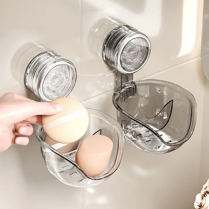 Toilet rack No punching storage box Bathroom suction cup Wall-mounted washstand Cosmetic storage rack