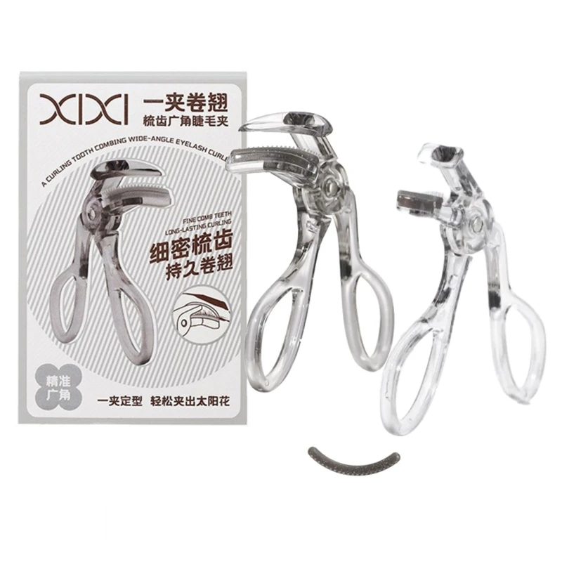 2 Pcs Partial Lash Curlers Wide-Angles Lash Curler Eyelash Curler with Comb Dropship