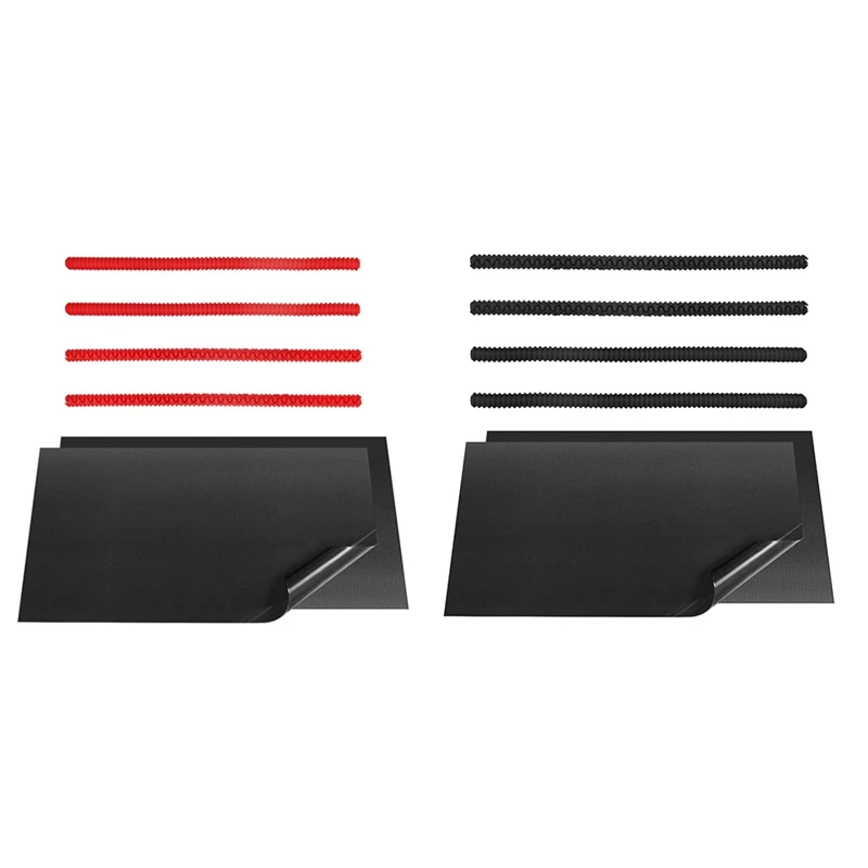 

4 Pcs Oven Shelf Silicone Rack Guard + 2 Pcs Non Stick Oven Liners Mat For Keeping Oven Clean And Protecting